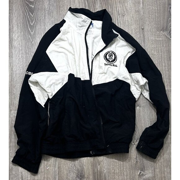 Kobe Seiwa-Kai Track Jacket Men's Size Small Full Zip Outdoor Polyester Black - Picture 1 of 7